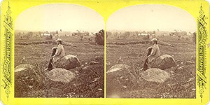 Stereoview of Canterbury, NH Shaker Village - William Briggs on Tebbits Hill.