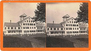 Stereoview of Enfield, CT Shaker Village - North Family Sisters' Work House.