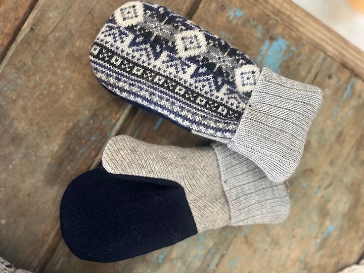 Up-Cycled Sweater Mittens