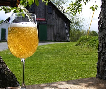 Farnum Hill Cider from Poverty Lance Orchards in Lebanon, Hew Hampshire.
