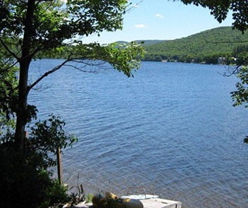 View of Mascoma Lake in Enfield New Hampshire