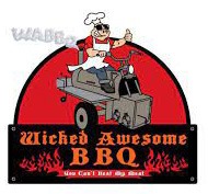 Wicked Awesome BBQ logo.