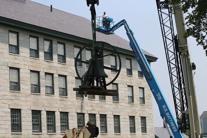 Bell Comes Down from Great Stone Dwelling Roof July 2023